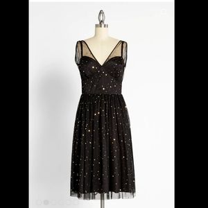 NWT Vintage-Inspired Starry A-Line Cocktail Dress, Size 2X